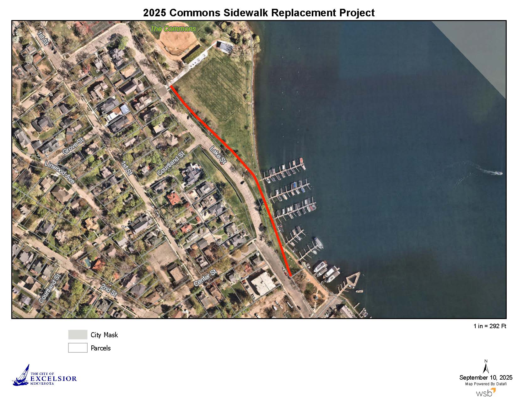 Commons Sidewalk Map
